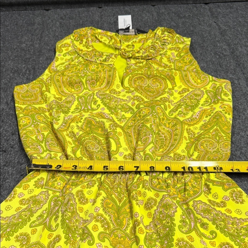 Banana Republic Yellow Paisley Mini Dress - Picture 8 of 9